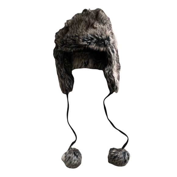 Denver Hayes Accessories - Y2K Brown Faux Fur Denver Hayes Winter Trapper Hat